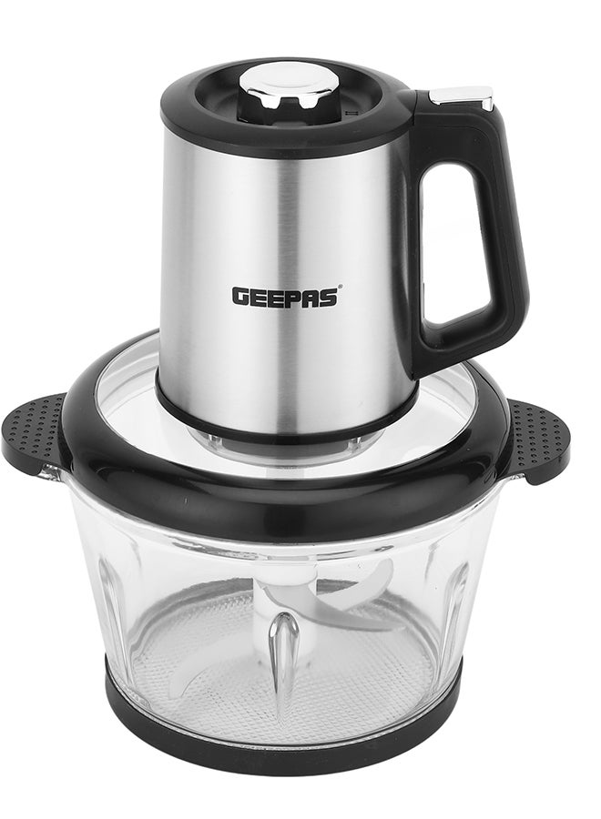 Compare Compact Multi Chopper With Two Speed Levels And Double Blade Assembly 3 L 500 W GMC42024 Silver, Black at KSA Price