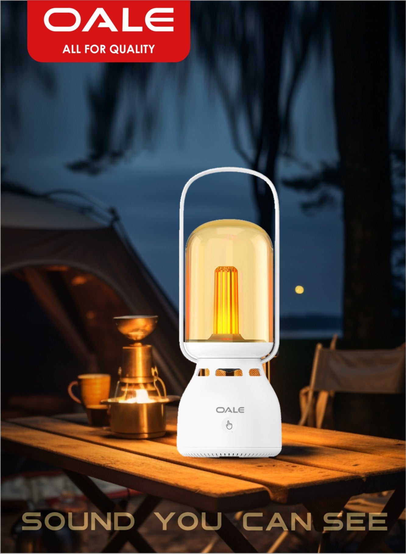 OALE iBazz 60 White Bluetooth Speaker, Enhanced…