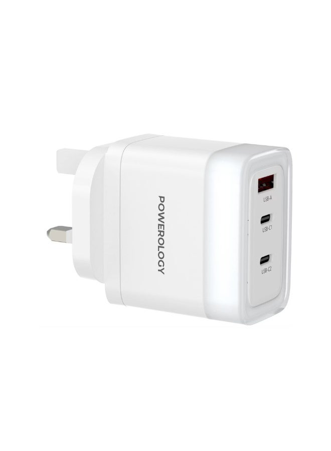 Lunex Series 3-Port Fast Charging Adapter with UK…