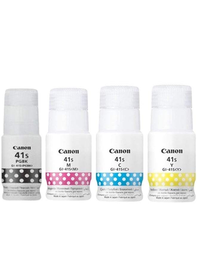 Compare GI41s Set Ink Bottles 40ML 4 Colours BlackCyanMagentaYellow Multicolour at KSA Price