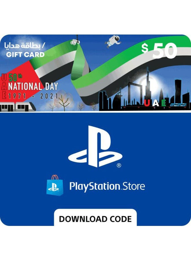 Compare Playstation UAE 50 USD Gift Card at KSA Price