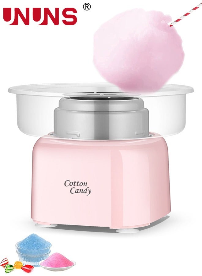 Compare Cotton Candy Machine,Cotton Candy Maker Machine With Splash Prevention Bowl For Home Kids Birthday Family Party,Pink at KSA Price