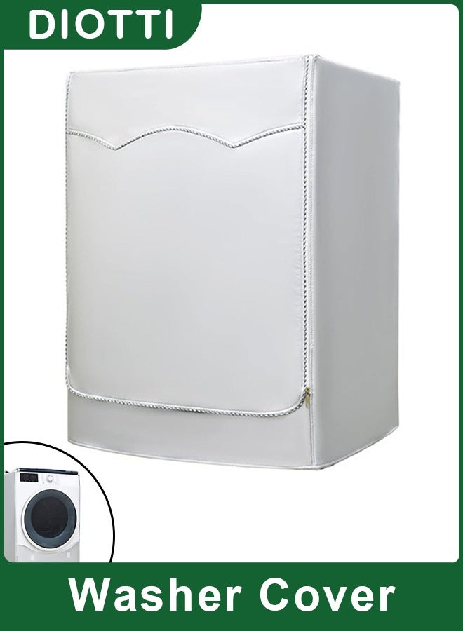 Compare Waterproof Washing Machine Cover with Zipper, Dustproof and Sunscreen Protection Case, Oxford Cloth Washer，Dryer Cover for Fully Automatic Machines 85 x 60 x 65cm at KSA Price