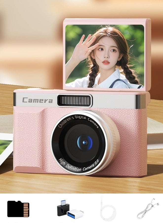 Compare 4K CCD Digital Camera for Student 96MP Compact Digital Photography Camera 8X Digital Zoom 180°Flip Screen Selfile Camera at KSA Price