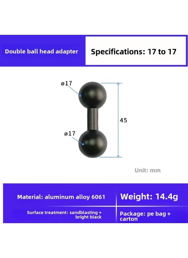 Compare 13 15172025 Aluminum Alloy 14 Screw Ball Head Mobile Phone Bracket Modified Live Photography Bracket AccessoriesColor:17mm To 17mm Double Ball Head at KSA Price