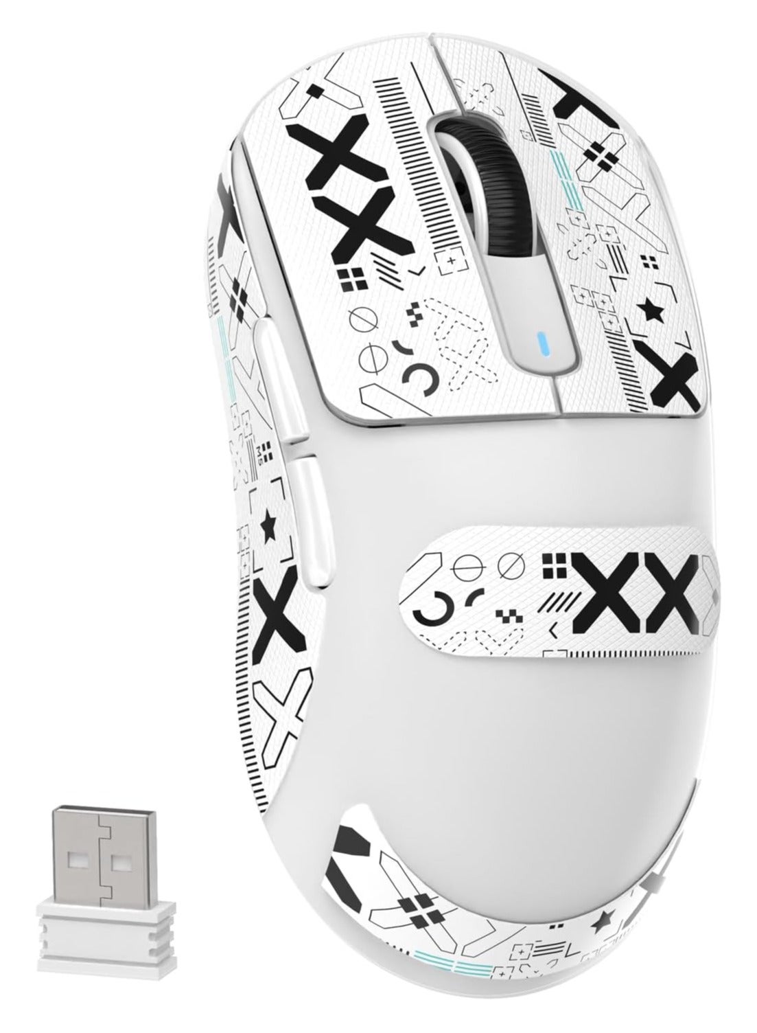 Compare ATTACK SHARK X3 Wireless Gaming Mouse – UltraLight 49g Superlight Design – 26,000 DPI Optical Sensor – 2.4GHz Wireless, Bluetooth & Wired Connection – Programmable Buttons – RGB Lighting – Ergonomic Grip – Compatible with PC, Laptop, Mac White at KSA Price