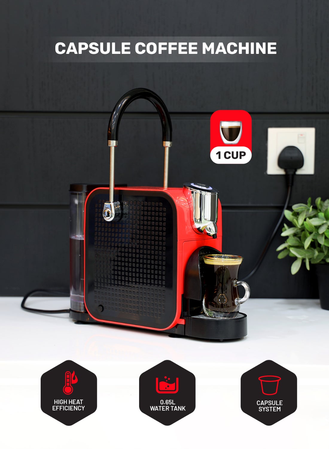 Capsule Coffee Machine | Single Serve Coffee Brewer…