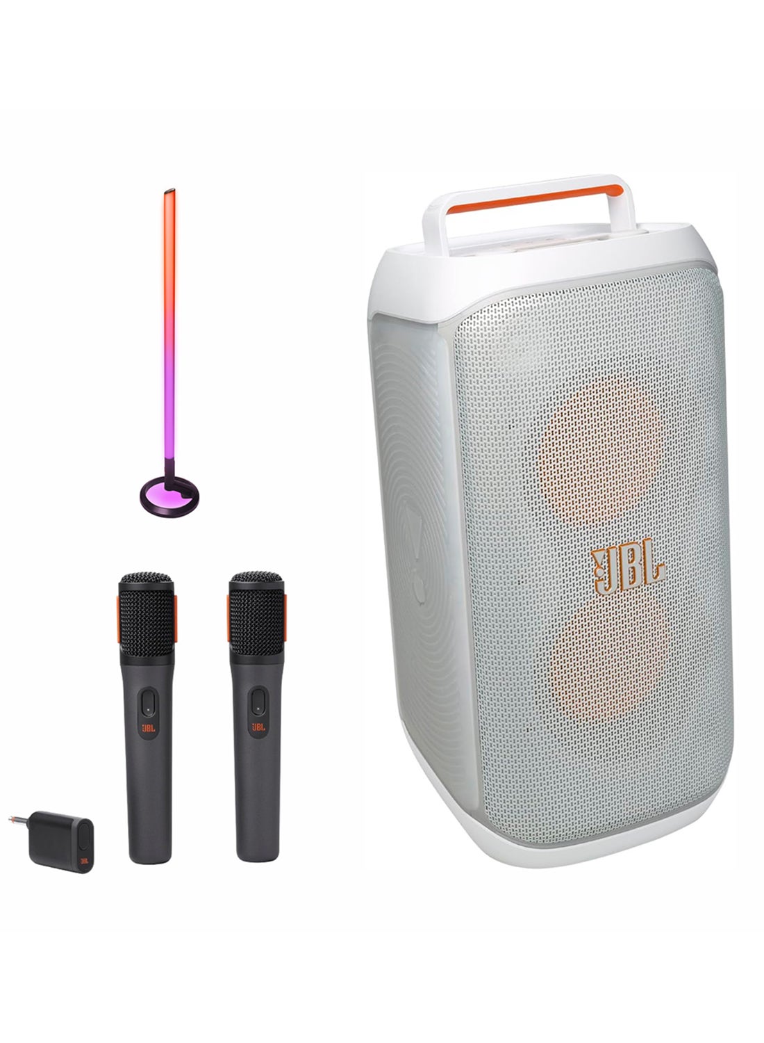 Compare PartyBox Club 120 Wireless Party Speaker,+ PartyLight Stick + Digital wireless microphones JBLPBCLUB120SWUK+JBLPLSTICK+JBLPBWIRELESSMIC White at KSA Price