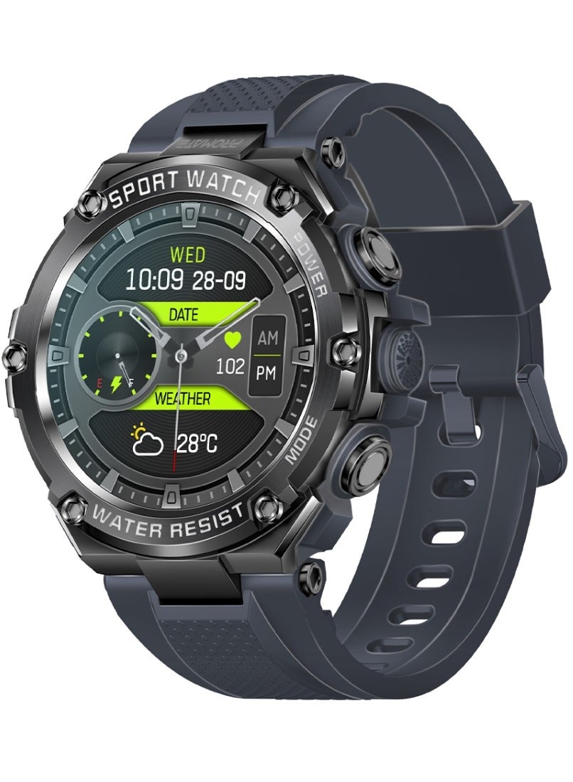 Compare 800 mAh Fitness Tracker, RoundScreen Bluetooth 5.1 Smartwatch with 1.53” TFT Display, Speaker, ECard Sharing, 80Day Battery and IP67 Sweat Resistance, XWatchR19 Grey at KSA Price