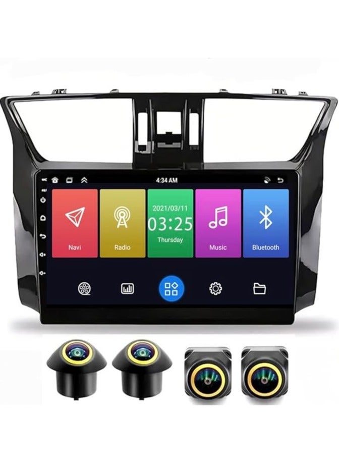 Compare Android Car Stereo for Nissan Tida 20142016 4GB RAM 64GB ROM Support Carplay, MLink WiFi BT, Radio GPS, 9 Inch IPS.QLED, Fast interface, Touch Screen with 360D Camera Included at KSA Price