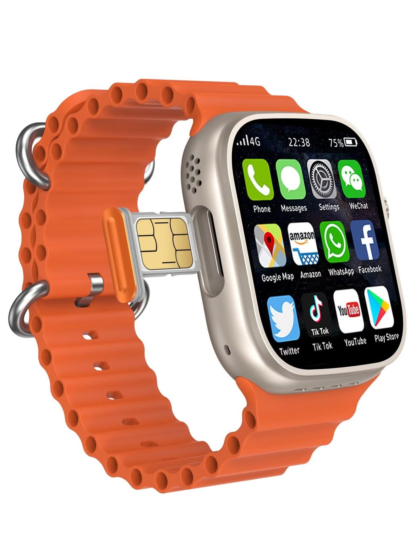 Compare 4G Ultra Smart Watch with 2.2 Inch HD Display & SIM Support – Gold, Three Strap Sets for Men | Advanced Features, Fitness Tracking & Bluetooth Connectivity at KSA Price