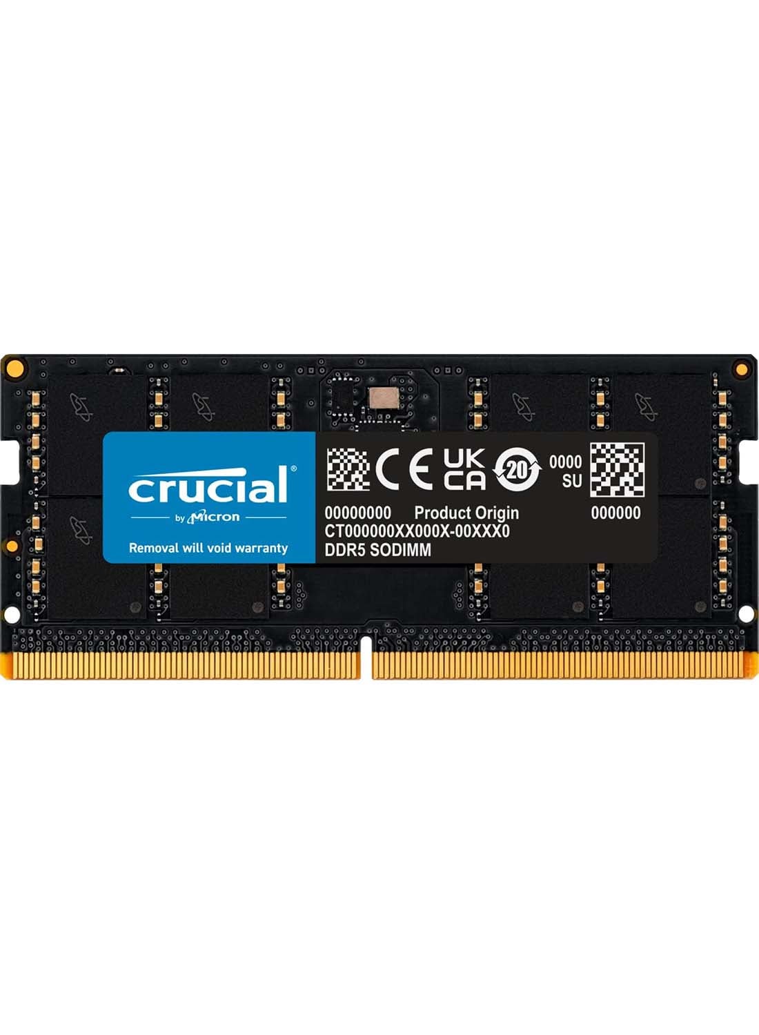 Compare SODIMM Laptop Memory, 16GB Capacity, DDR55600 Speed, 464545 JEDEC, 1.1 Voltage, Unbuffered | CT16G56C46S5 at KSA Price