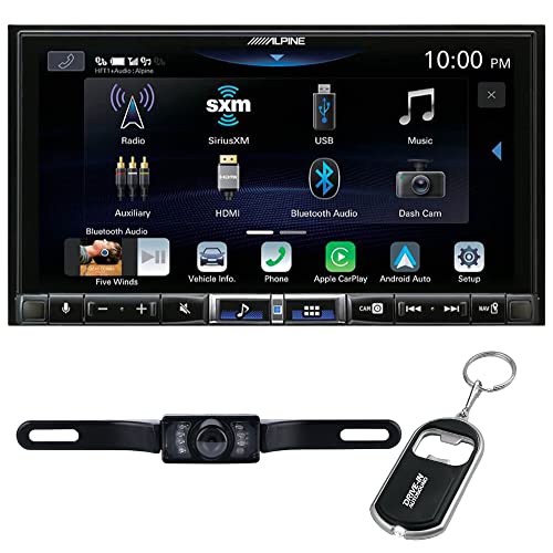 Compare Alpine ILX507 7 Multimedia Receiver Doesnt Play Disc with CarPlayAndroid Auto and License Plate Camera at KSA Price