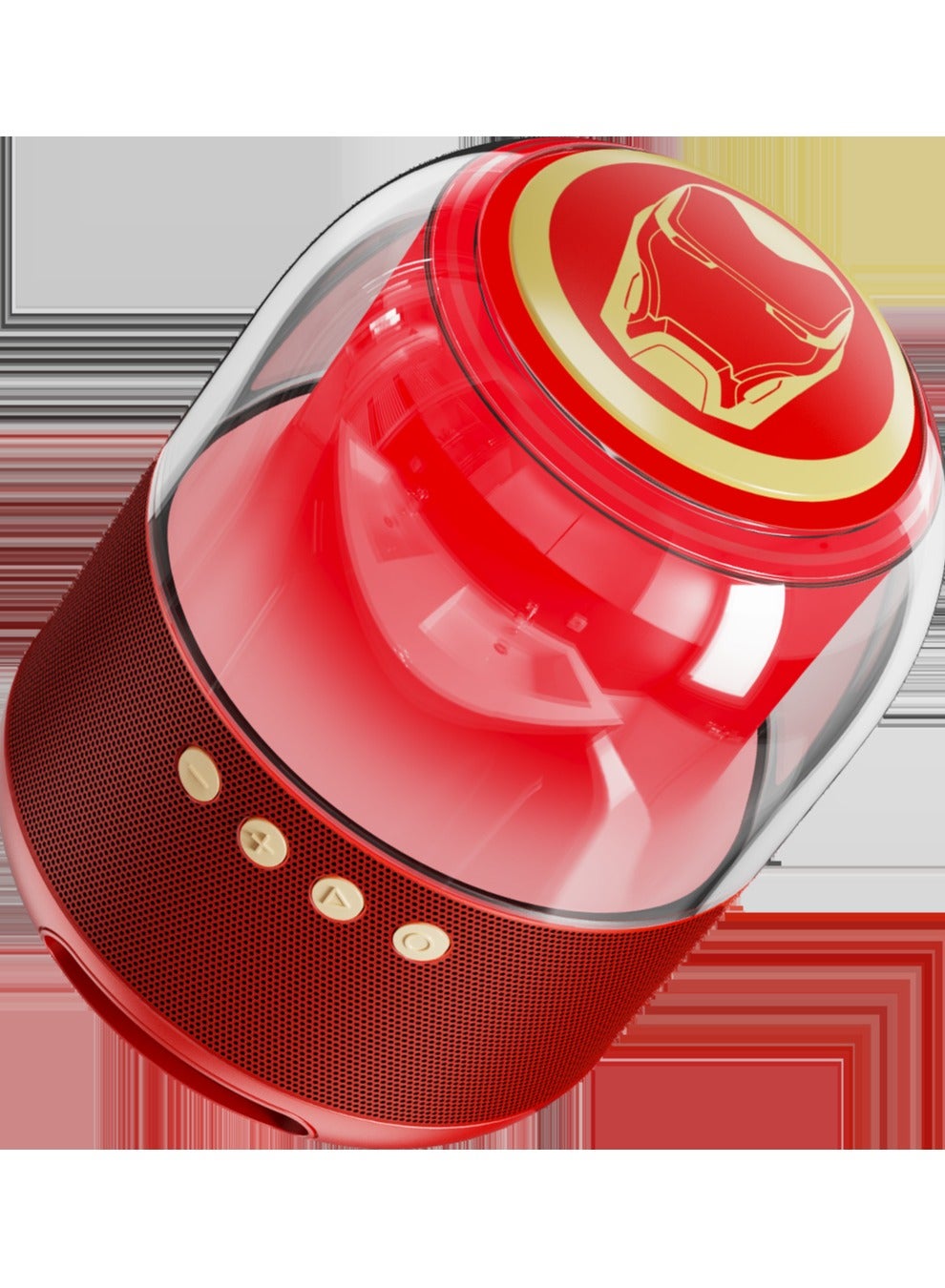 Compare Disney QSS1 Iron Man Smart Bluetooth Speaker Colorful LED Light Wireless Mini Loudspeaker with Amazing Displaying Light Ideal For Soft Heavy Bass Music at KSA Price