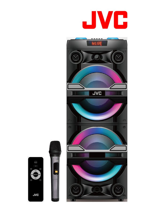 Compare Portable Bluetooth Party Speaker With 2000W PMPO Output, 6Hour Battery Backup, SoundSensitive LED Lights, And Portable Microphone XSN6113PB Black at KSA Price