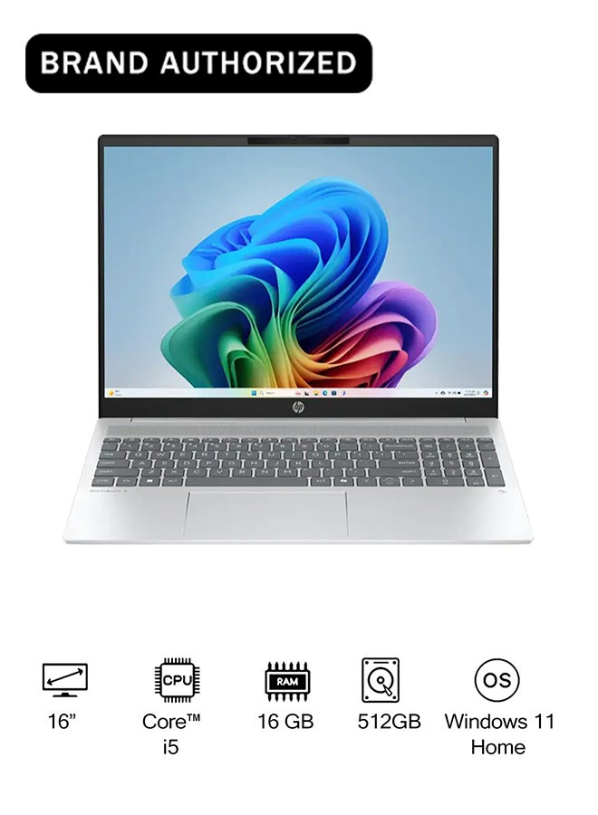 Compare OmniBook 5 Laptop With 16Inch Display, Core i51334U Processor16GB RAM512GB SSDIntel Iris Xe GraphicsWindows 11 Home Glacier Silver at KSA Price