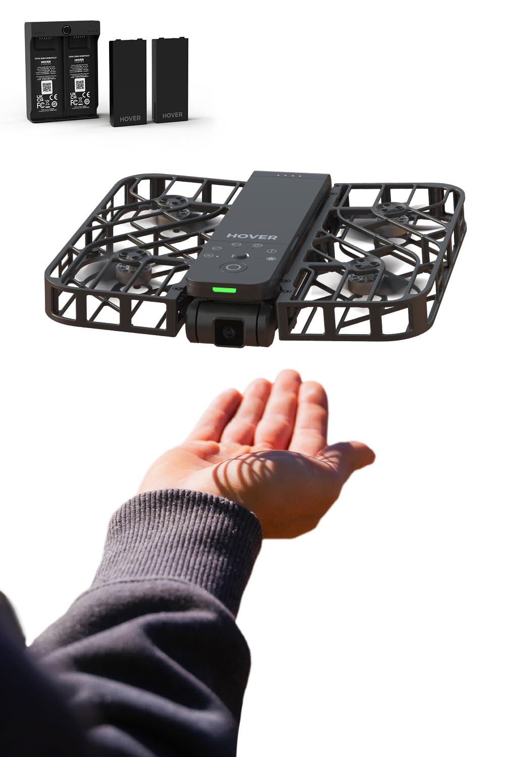 Compare HOVERAir X1 Drone with Camera, SelfFlying Camera Drone with Follow Me Mode, Foldable Mini Drone with HDR Video Capture, Palm Takeoff, Intelligent Flight Paths, HandsFree Control Black Combo Plus at KSA Price