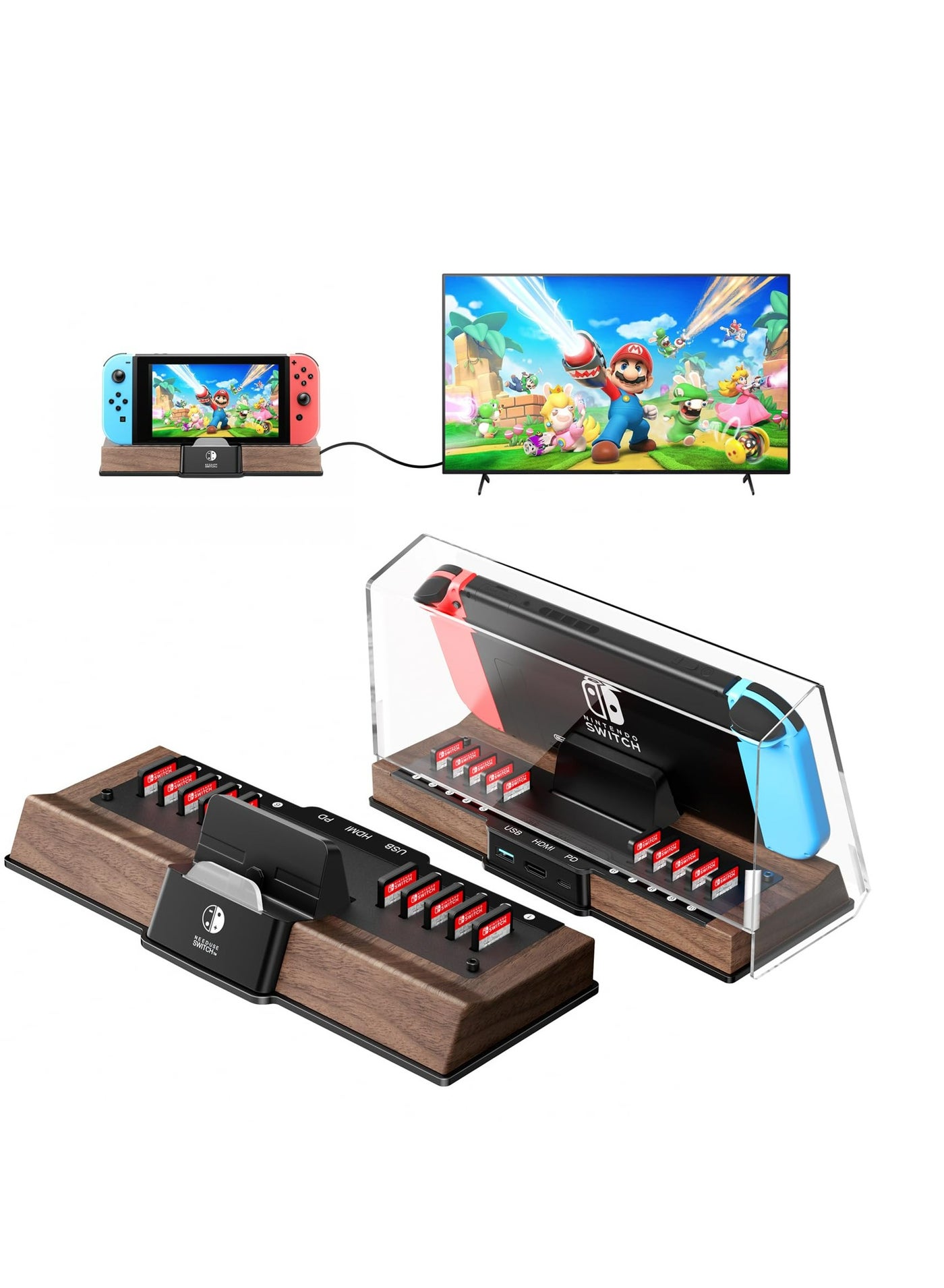 Wood Charging Dock is Suitable for Nintendo…