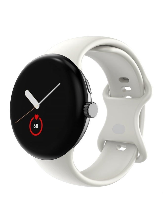 Compatible for Google Pixel Watch Bands, Soft Silicone…