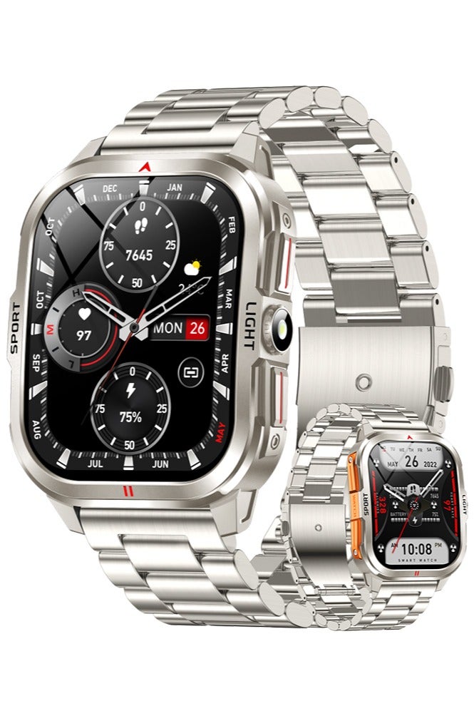 Compare Mens Smart Wearable Watches, Bluetooth Calls, Multiple Sports Modes, Vibration Reminders, Magnetic Charging, Android 4.0 System Above And IOS 8.0 System And Above Are Universal, Smartwatch at KSA Price