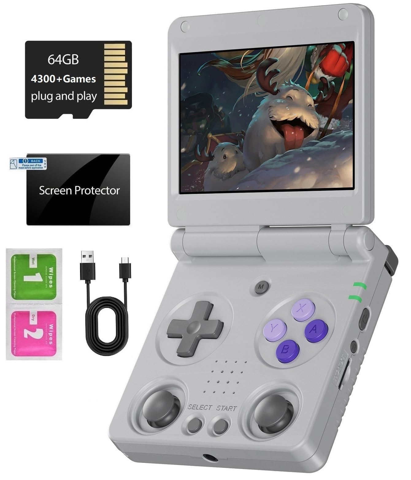 RG34XXSP Foldable Retro Handheld Game Console ,…