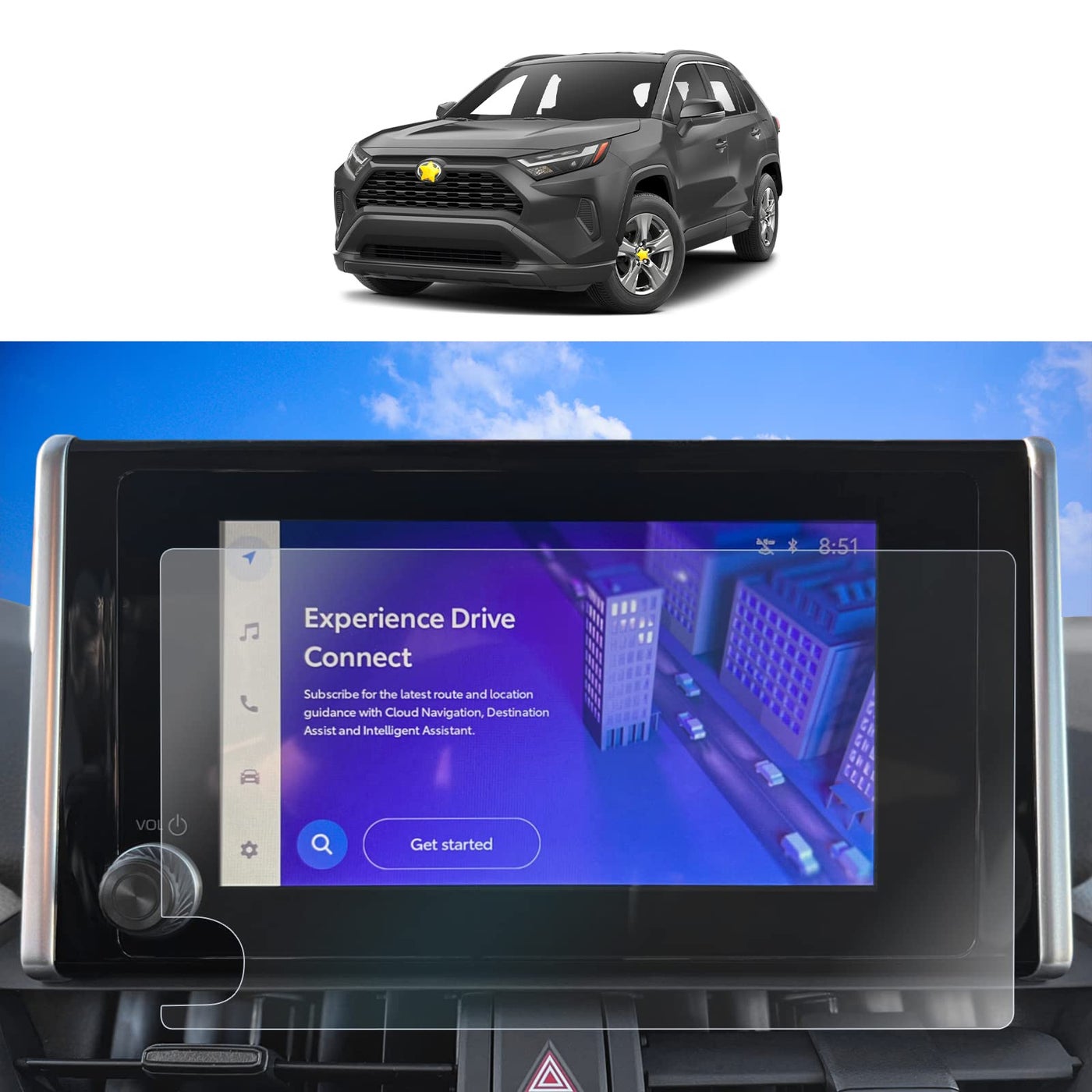 SKTU 2Pcs for 2023 2024 2025 RAV4 Screen Protector…