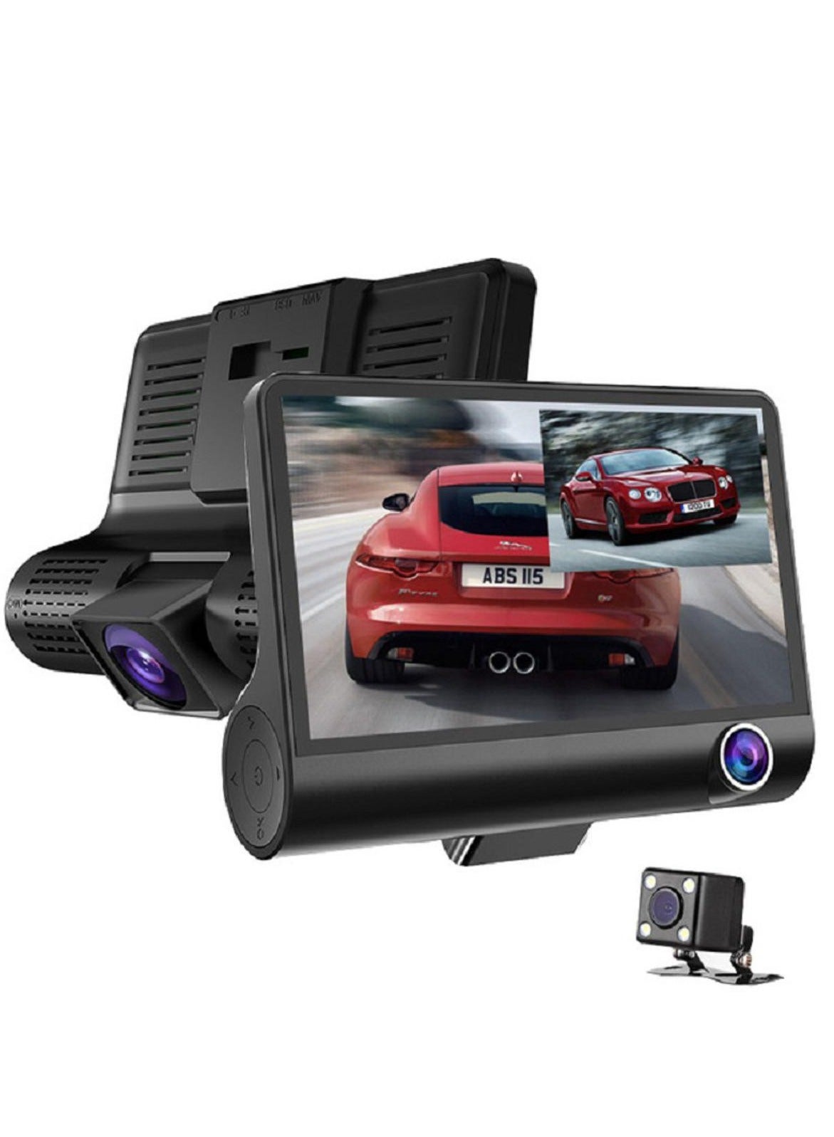 Car Dvr Camera 3 Lens 4In Video Recorder…