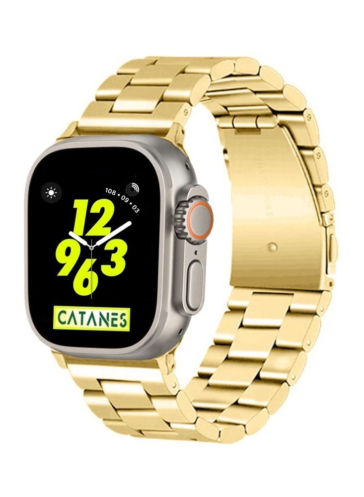 Apple Watch Ultra Band 49mm Stainless Steel Band Metal…