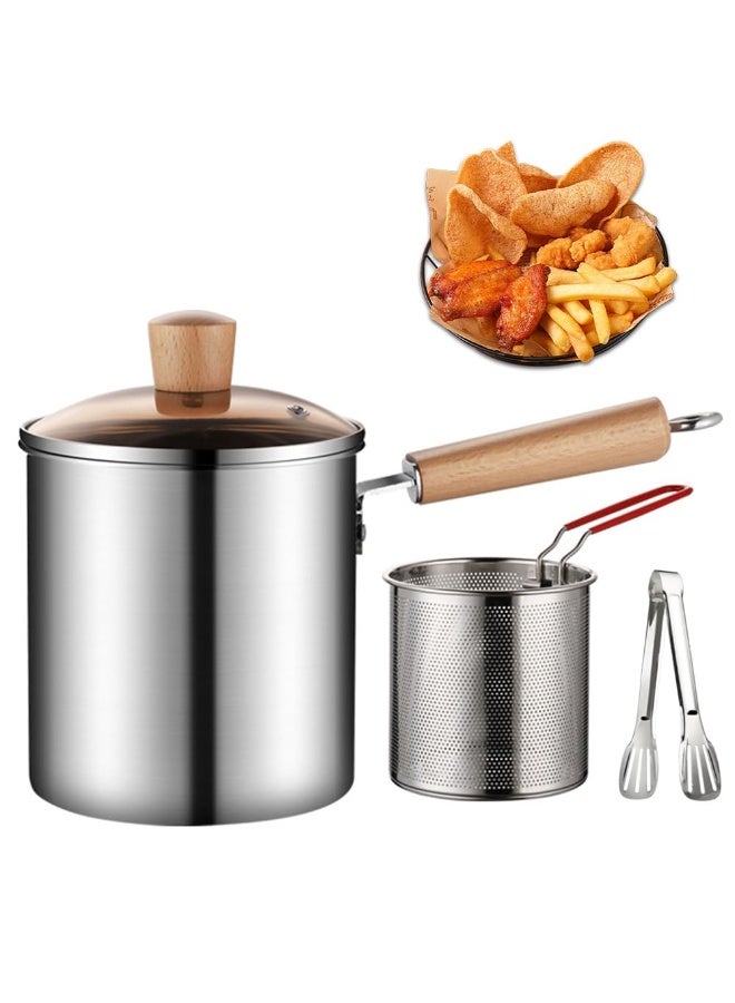 Deep Fryer 3L, 15CM Deep Fryer with Strainer and…