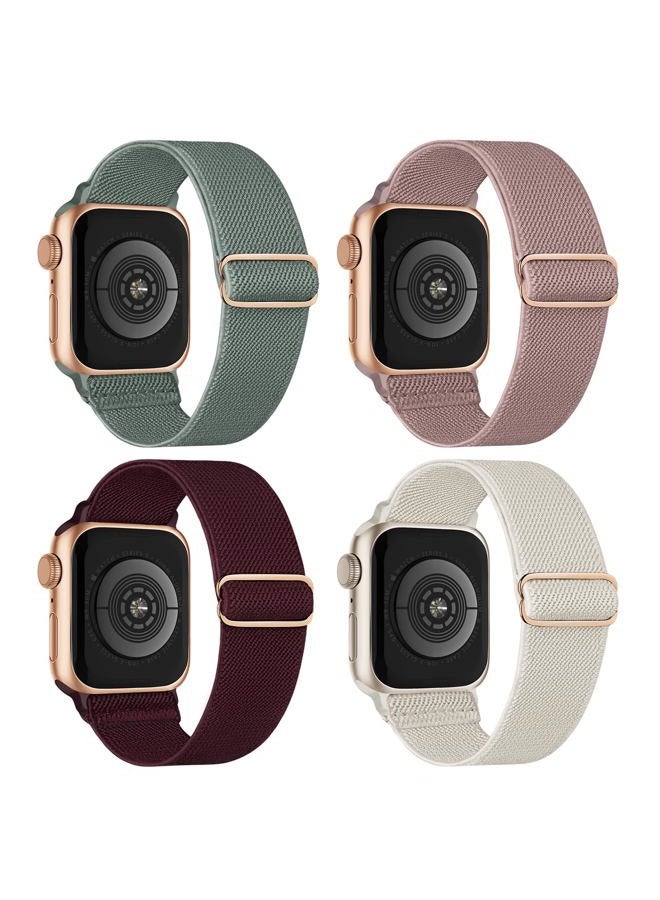 Compare Stretchy Nylon Solo Loop Bands Compatible with Apple Watch 38mm 40mm 41mm 42mm 44mm 45mm 46mm 49mm, Sport Elastic Wristbands Women Men Straps for iWatch Series 10987654321SE 2UltraUltra 2 at KSA Price