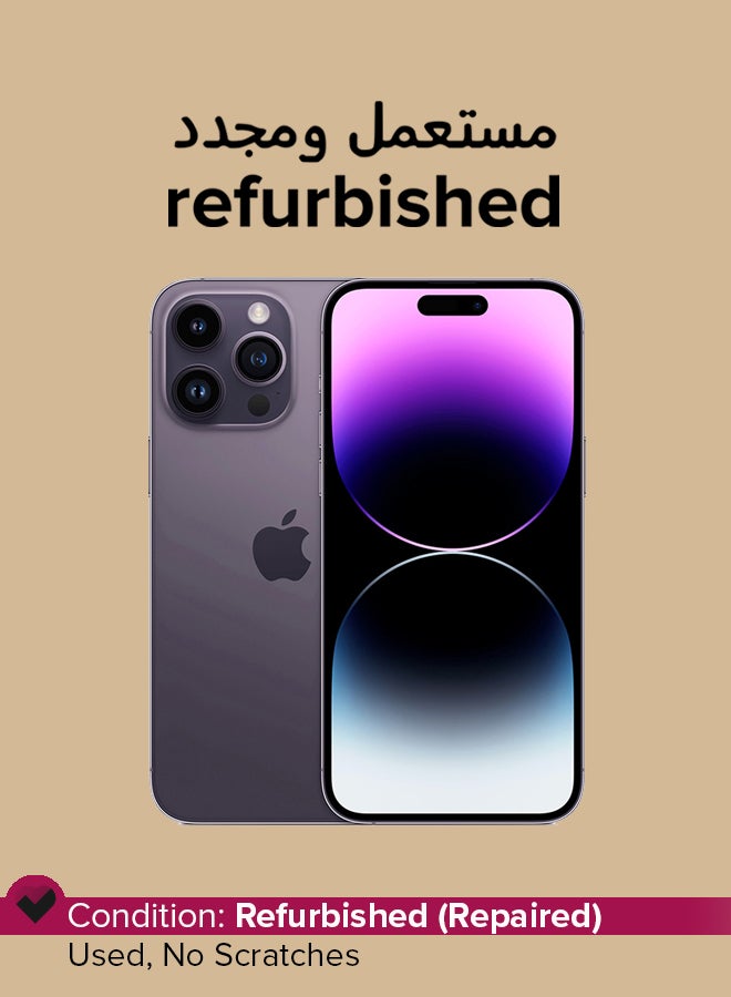 Compare Refurbished  iPhone 14 Pro 256GB Deep Purple 5G With Facetime  International Version at KSA Price