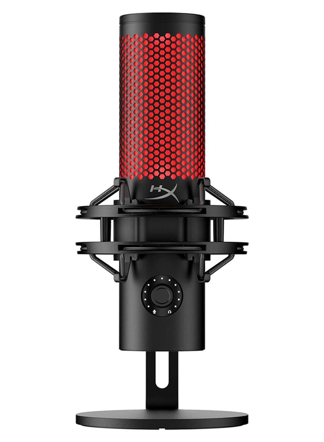 Compare QuadCast 2 USB Microphone, HiRes StudioQuality Recording, Intuitive OnBoard Controls, Removable Shock Mount, TaptoMute Sensor, Stunning Red Lighting, Black | 872V1AA at KSA Price