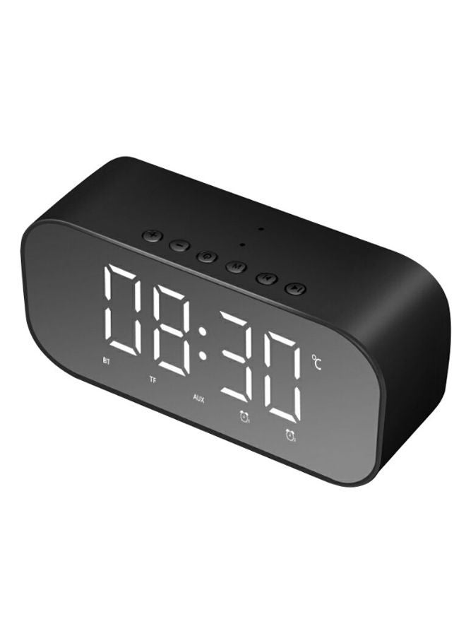 Compare Clock Pattern Portable Bluetooth Speaker Black at KSA Price