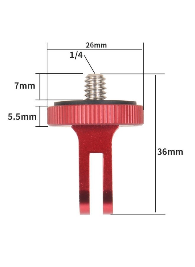 Aluminum Alloy 1/4 Selfie Stick Tripod Adapter…