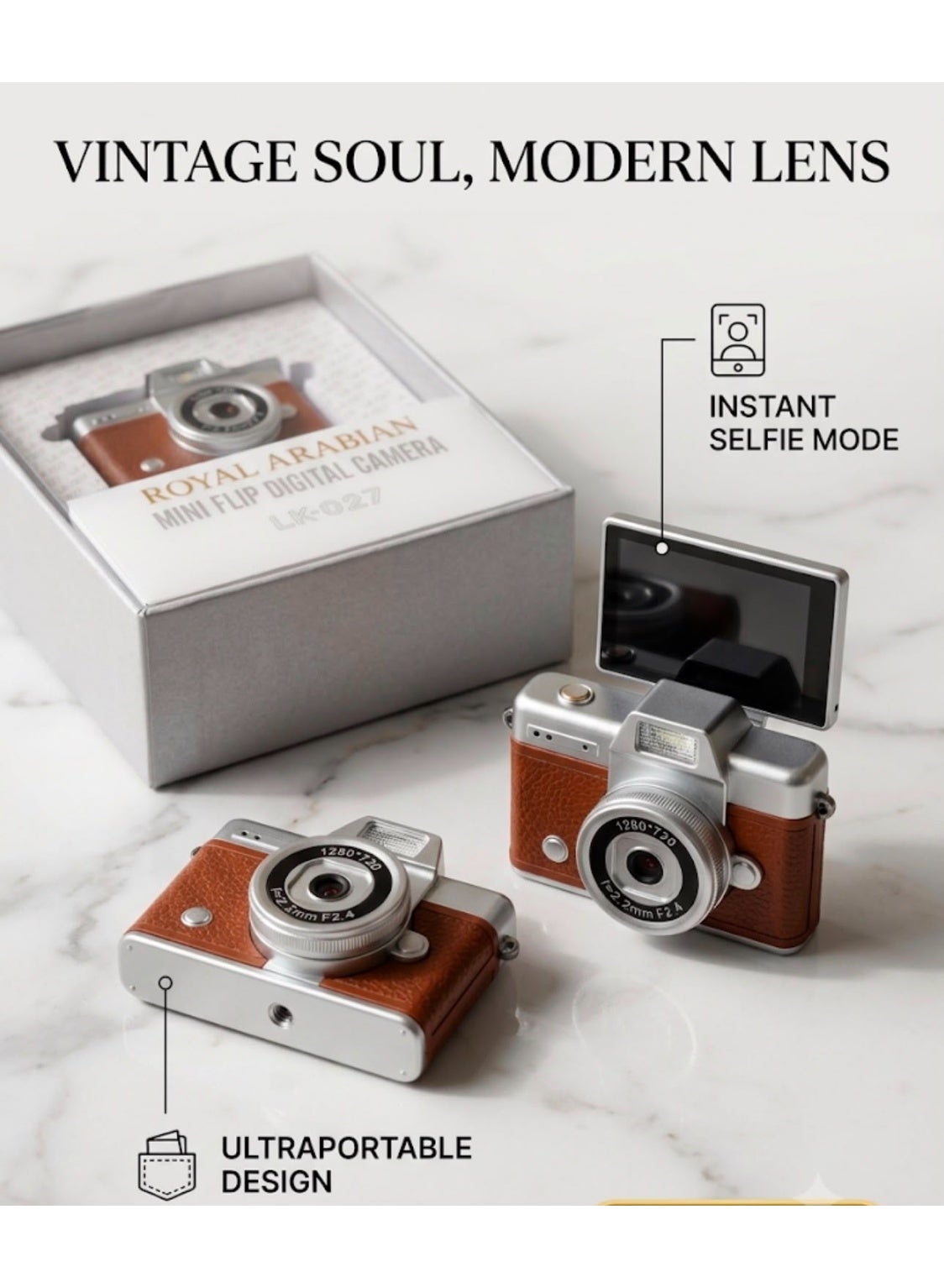 Compare Royal Arabian Mini Flip Digital camera FHD at KSA Price