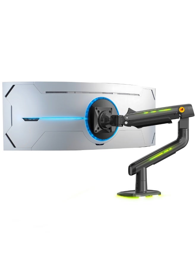 Compare NB ERGONOMIC F5 Heavy Duty Gaming Monitor Arm for 32–60 Inch Flat, Curved & Ultrawide Screens, Supports up to 20kg, VESA 75x75 & 100x100, Adjustable Gas Spring Monitor Mount Stand at KSA Price