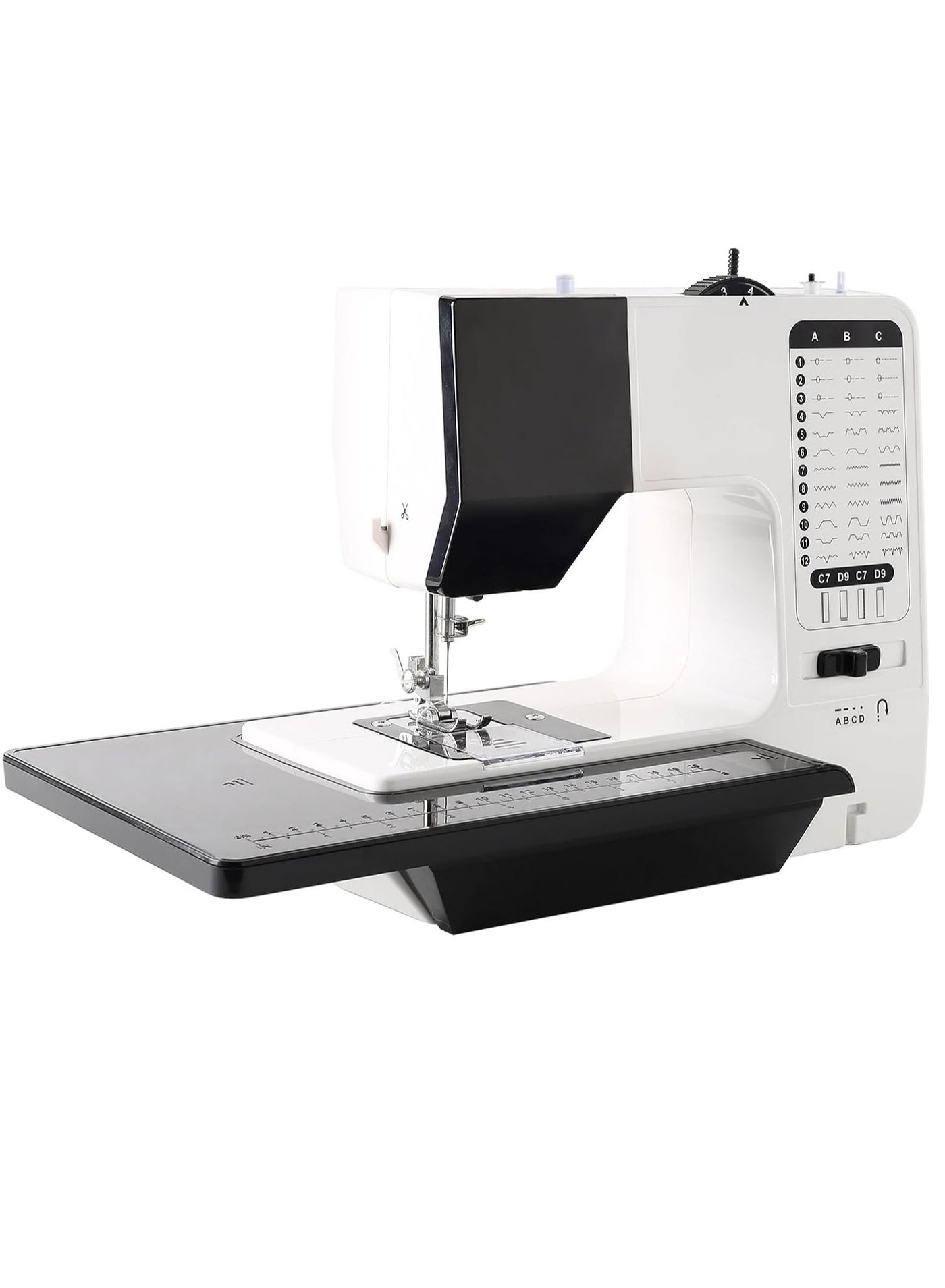 Compare Mini Sewing Machine with Extension Table and Sewing Supplies Set Small Electric Overlock Sewing Machines with Dual Speed,up to 38 Builtin Stitch Patterns at KSA Price