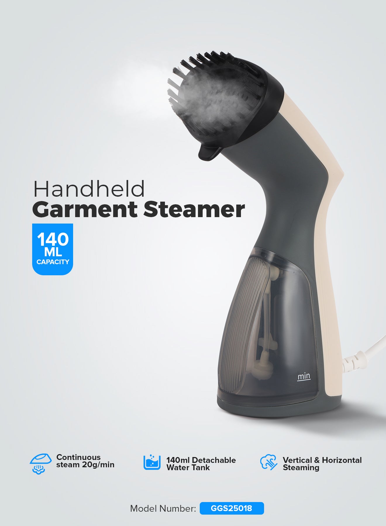 Handheld Garment Steamer- GGS25018/ 1000 W, Easy…