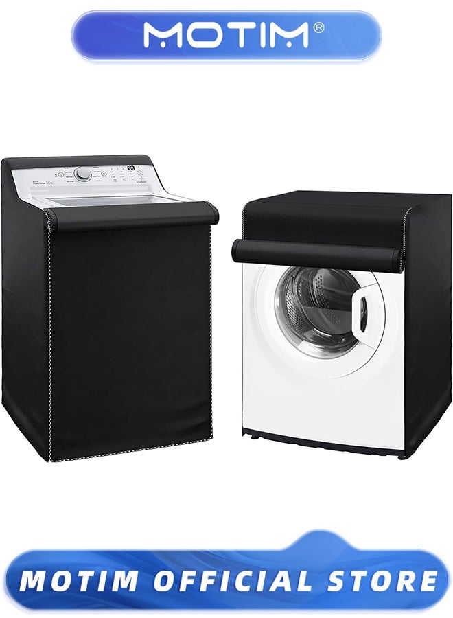 Compare Washing Machine Covers with Laundry Bag Perfect For Topload and Frontload WasherDryer  Premium Outdoor Protection For Most Washer Dryer Cover Black at KSA Price