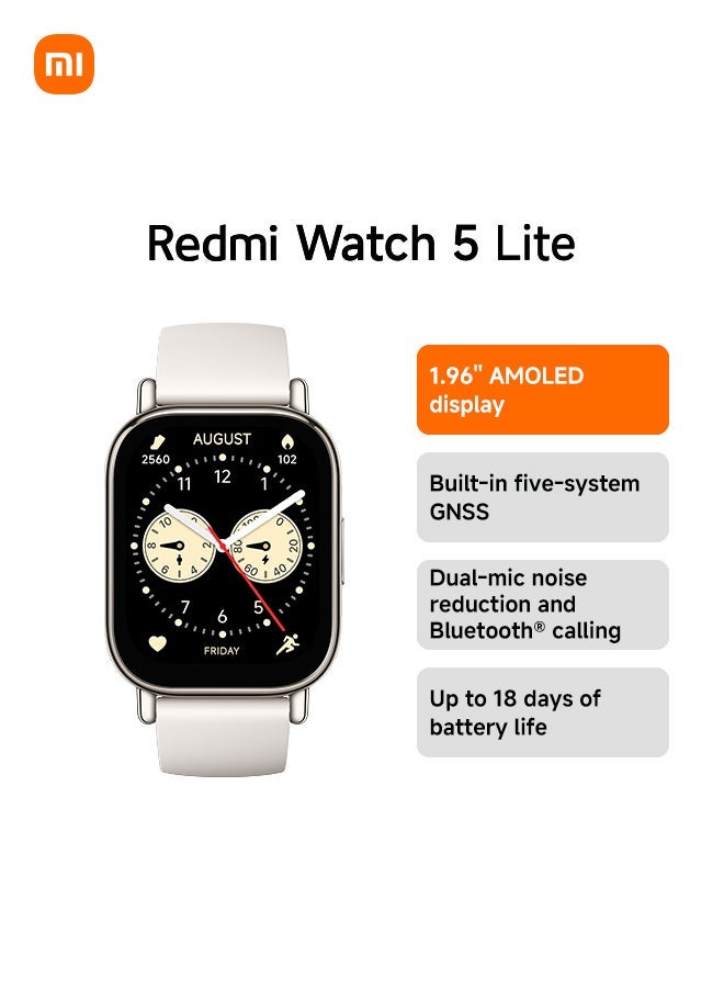 Compare Redmi Watch 5 Lite 1.96Inch BHR8791GL Stylish Smartwatch with Fitness Tracking & Health Monitoring Light Gold Light Gold at KSA Price
