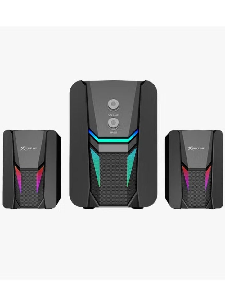 SK-612 Stereo Sound 2.1 Multimedia Speakers With…