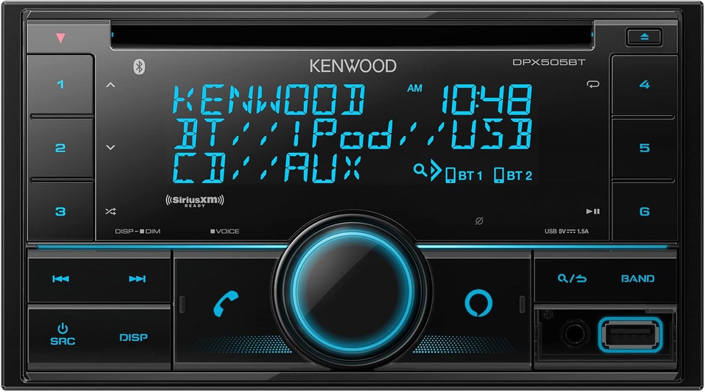 Compare KENWOOD DPX505BT Double DIN InDash CD Car Stereo with Bluetooth and Alexa at KSA Price