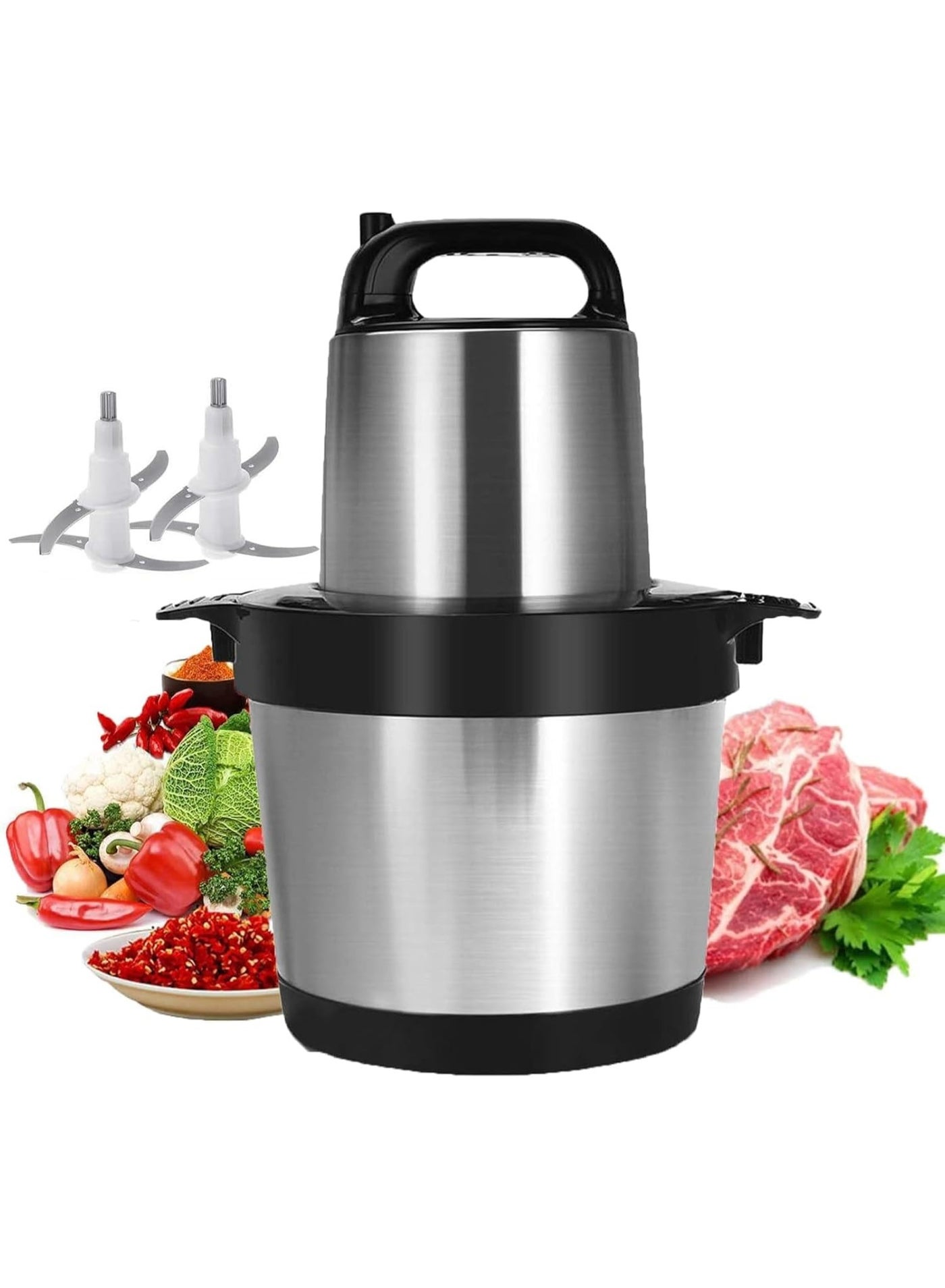 Compare Upgrade Your Kitchen with King Style Multifunction Grinder – Enjoy quick, efficient food preparation with a premium stainless steel grinder featuring powerful performance, easy operation, durable construction, and versatile functionality for chopping vegetables, herbs, meat, garlic, onions, and more. at KSA Price