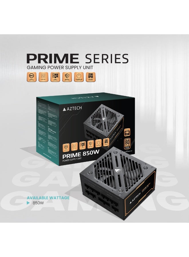 Compare PRIME 850W 80?Plus? BRONZE ATX?3.1 & PCIe 5.1 Ready Fully Modular Power Supply Ultra?Quiet Hybrid Fan PSU 120?mm, Japanese 1005?°C Caps, ZERO RPM Low noise Control RTX?40 PSU & Ryzen Intel at KSA Price