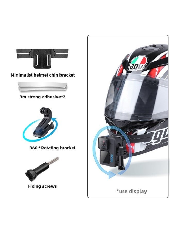 Compare Helmet Bracket Motorcycle Helmet Chin Bracket Mounting ACTIONmountain DogGopro119 Camera AccessoriesColor:Simple Chin +360 Rotating J Seat at KSA Price
