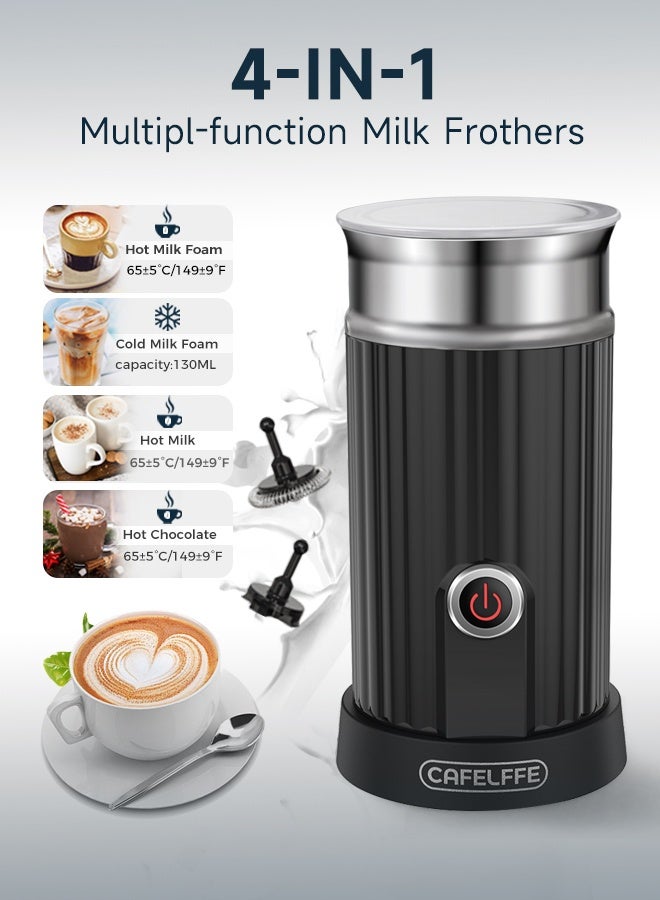 Compare Electric Milk Frother Hot Cold Milk Foamer Milk Heater For Cappuccino And Latte 550W Black at KSA Price