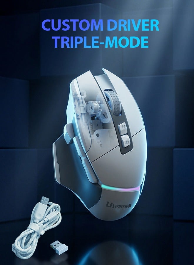 High Performance Gaming Mouse,Wireless Triple Mode…