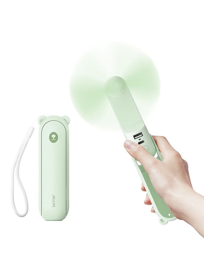 JISULIFE Handheld Fan with 4500 mAh Powerbank…