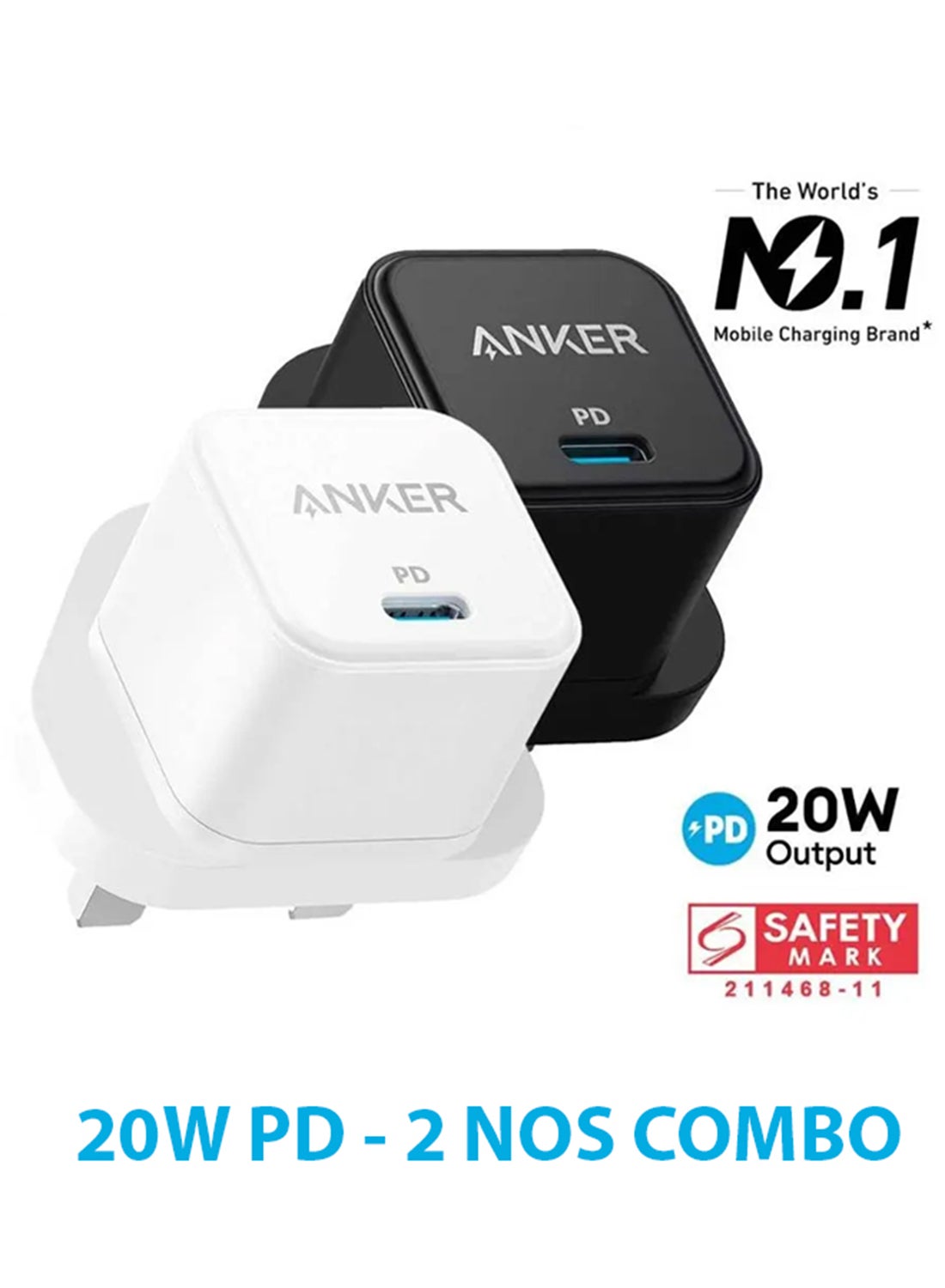 Compare USB C Plug, 20W USB C Charger  2pcs Combo, High Speed Charger for Mobile Devices, Compatible with iPhone 1616 Plus16 Pro16 Pro Max, 15141312 Series, Galaxy Series at KSA Price