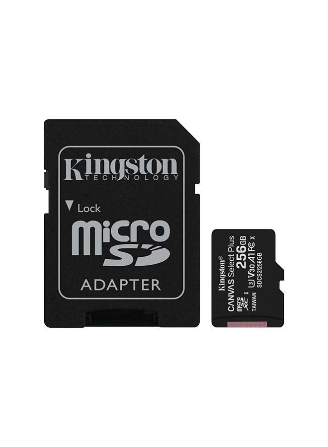 Compare 256GB micSDXC Canvas Select Plus 100R A1 C10 Card + ADP at KSA Price